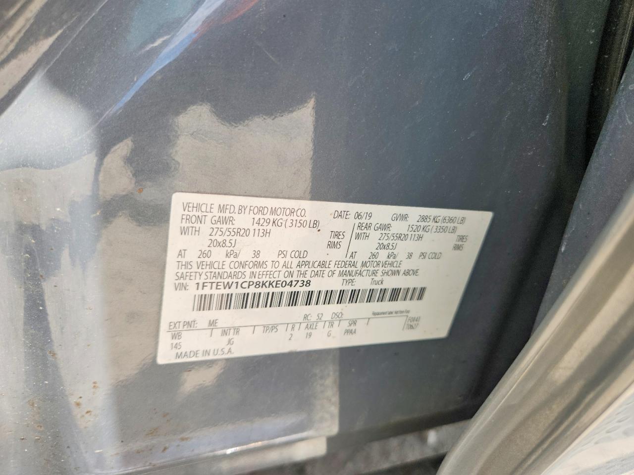 2019 FORD F150 SUPERCREW photo 34