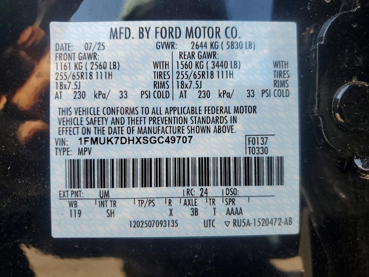 2025 FORD EXPLORER ACTIVE photo 14