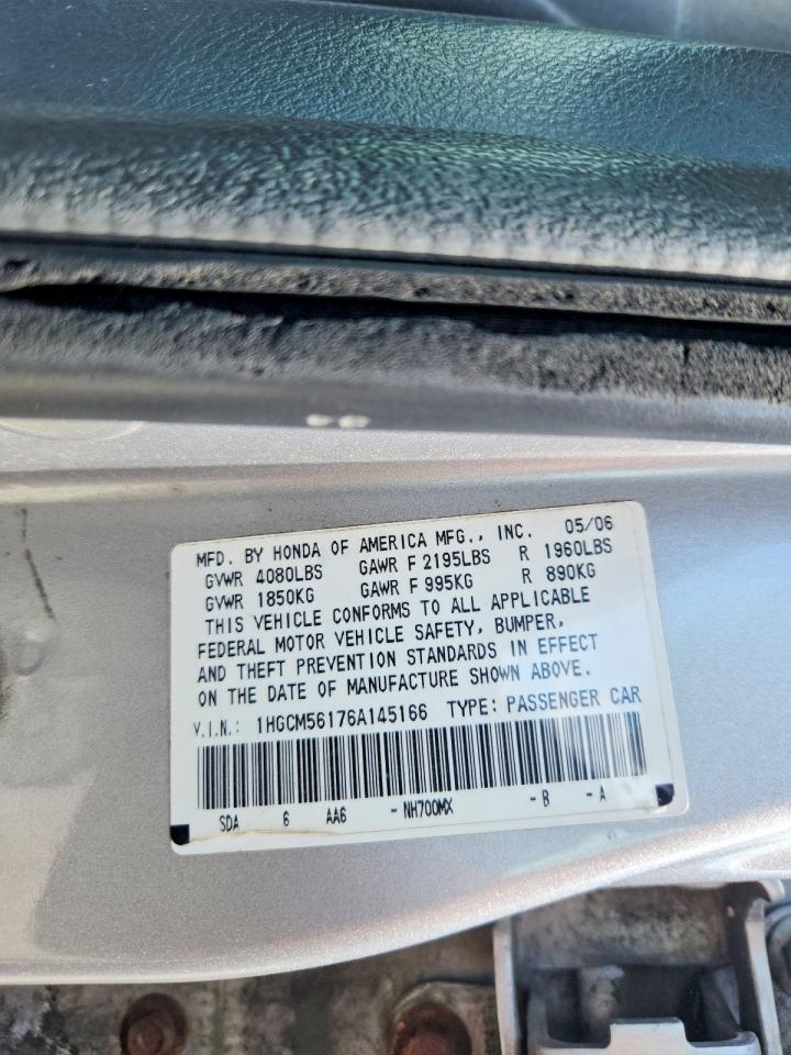 2006 HONDA ACCORD VALUE photo 25