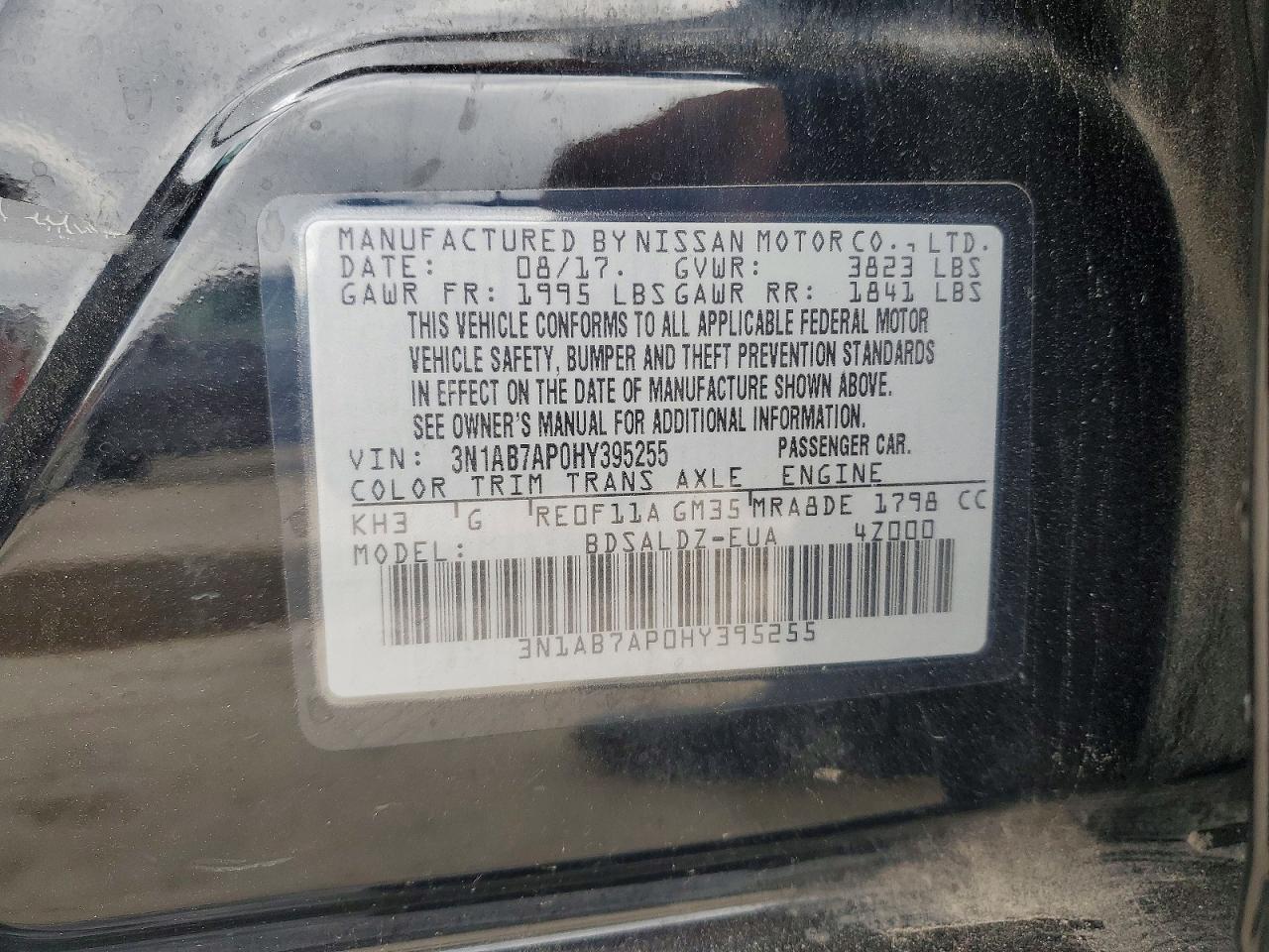 2017 NISSAN SENTRA SV photo 12