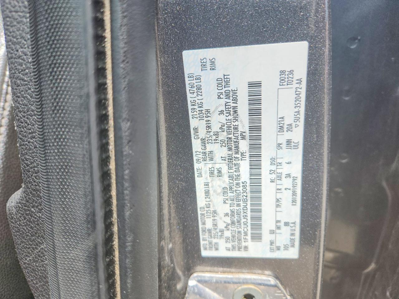 2013 FORD ESCAPE TITANIUM photo 13