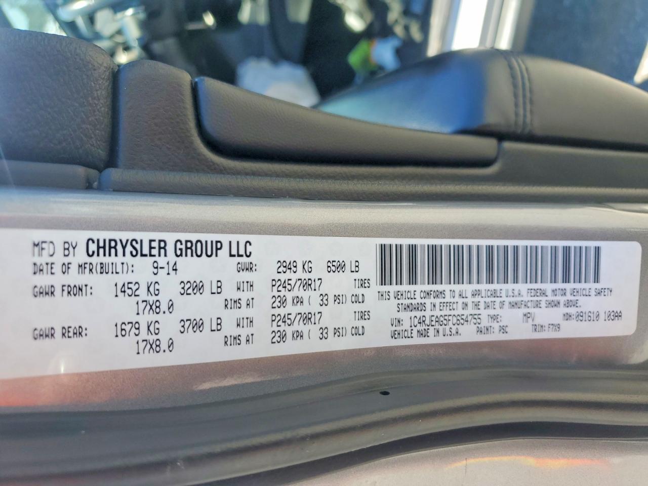 2015 JEEP GRAND CHEROKEE LAREDO photo 37