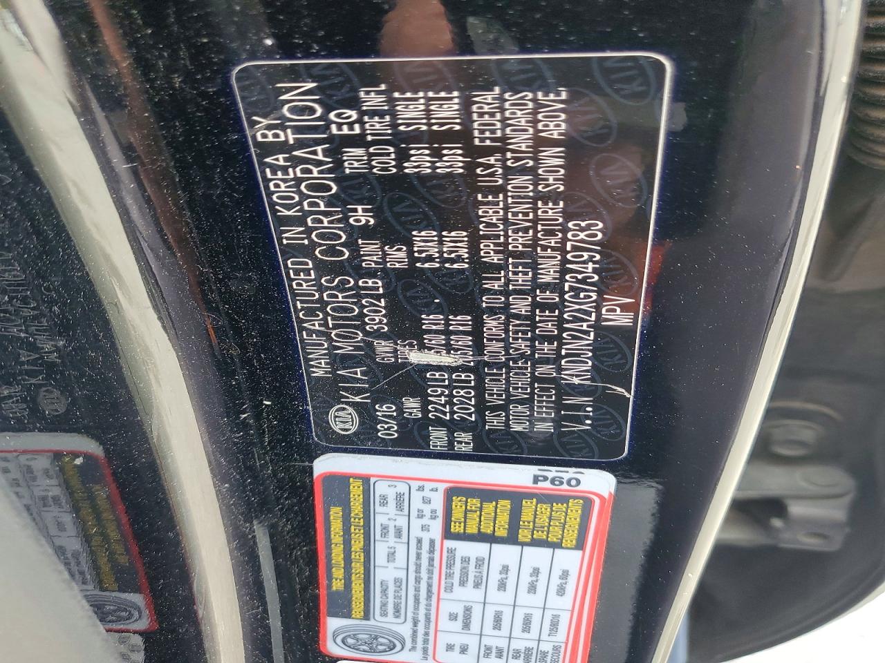 2016 KIA SOUL BASE photo 27