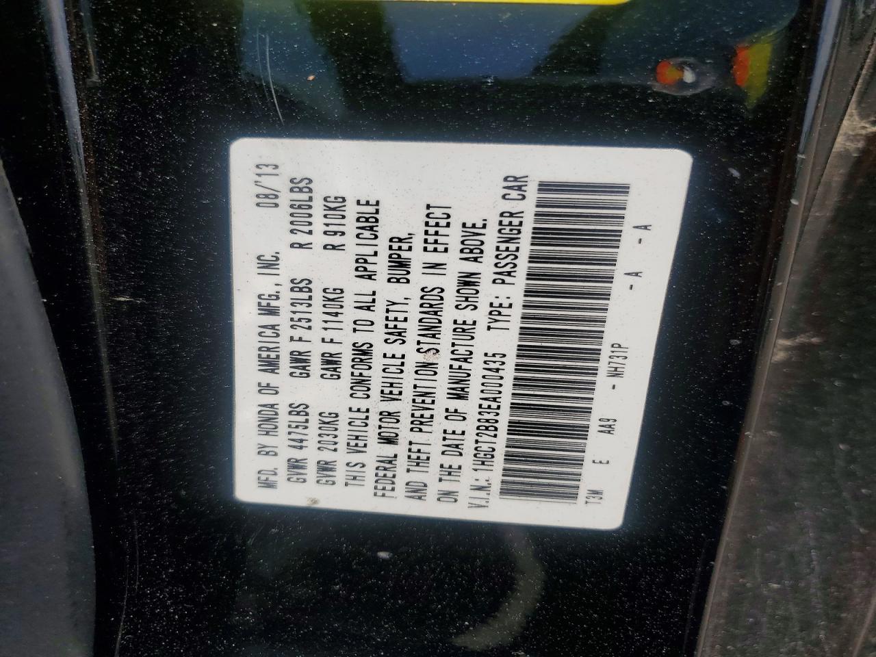 2014 HONDA ACCORD EXL photo 23
