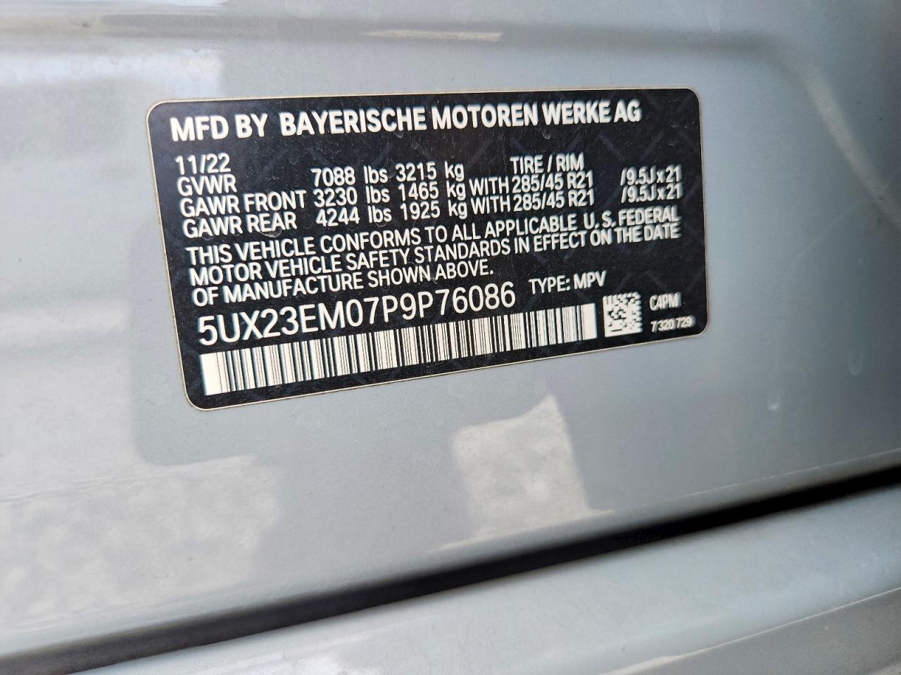 2023 BMW X7 XDRIVE40I photo 25