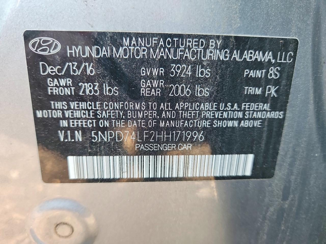 2017 HYUNDAI ELANTRA SE photo 23