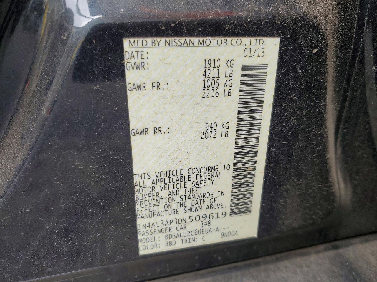 2013 NISSAN ALTIMA 2.5 photo 25