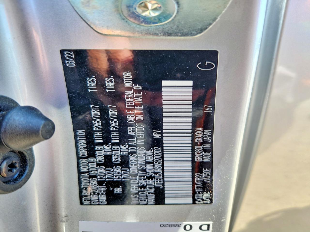 2022 TOYOTA 4RUNNER SR5 photo 25