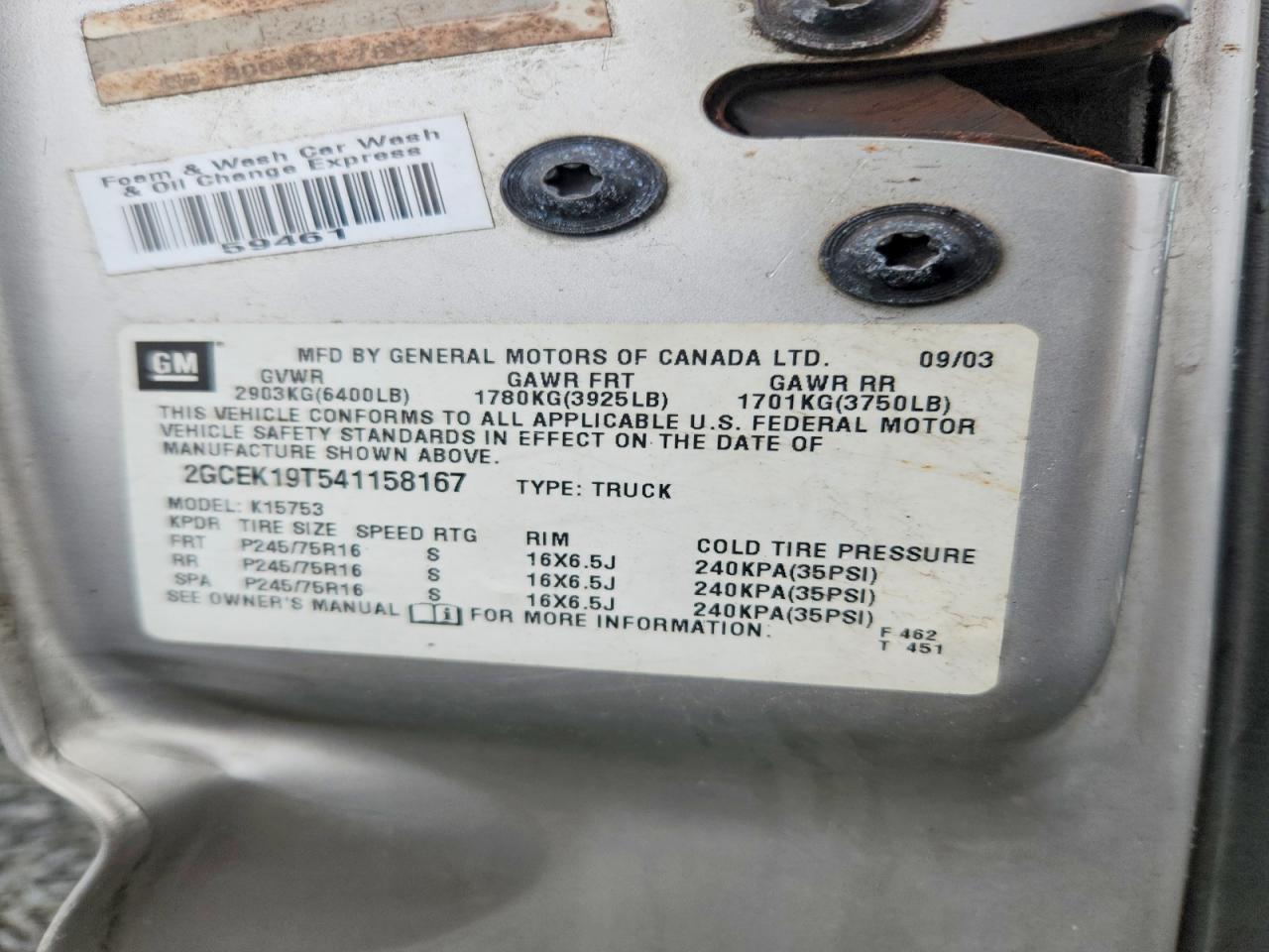 2004 CHEVROLET SILVERADO K1500 photo 34