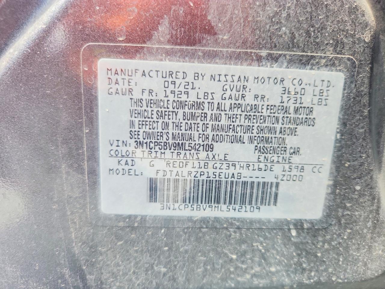 2021 NISSAN KICKS S photo 25