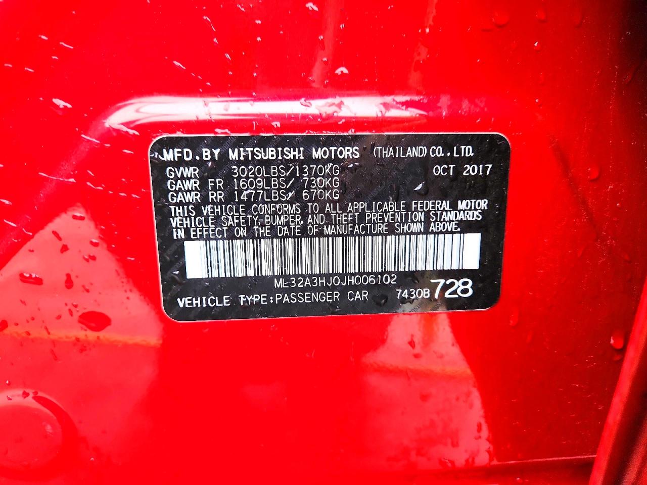 2018 MITSUBISHI MIRAGE ES photo 23