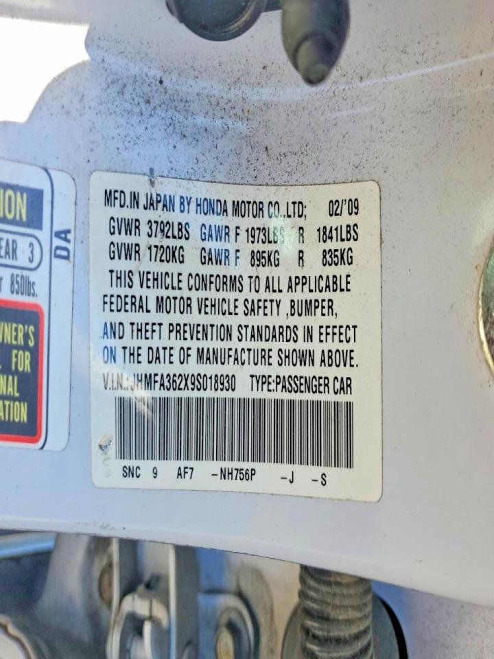 2009 HONDA CIVIC HYBRID photo 23