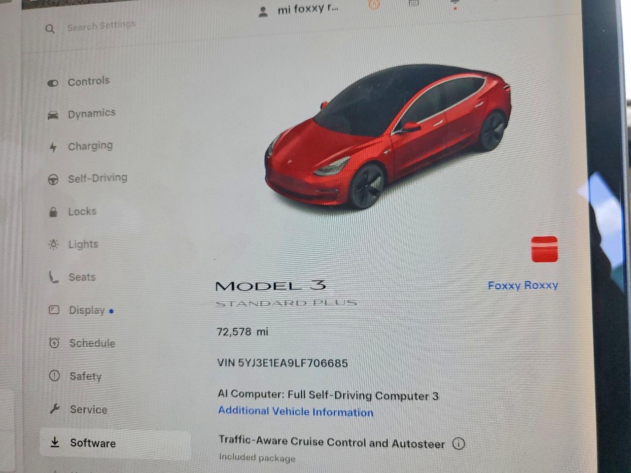 2020 TESLA MODEL 3 photo 9