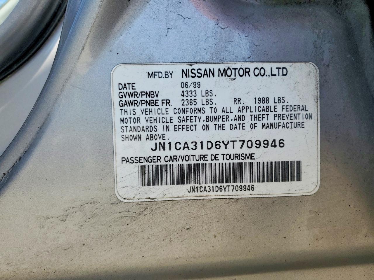 2000 NISSAN MAXIMA GXE photo 23