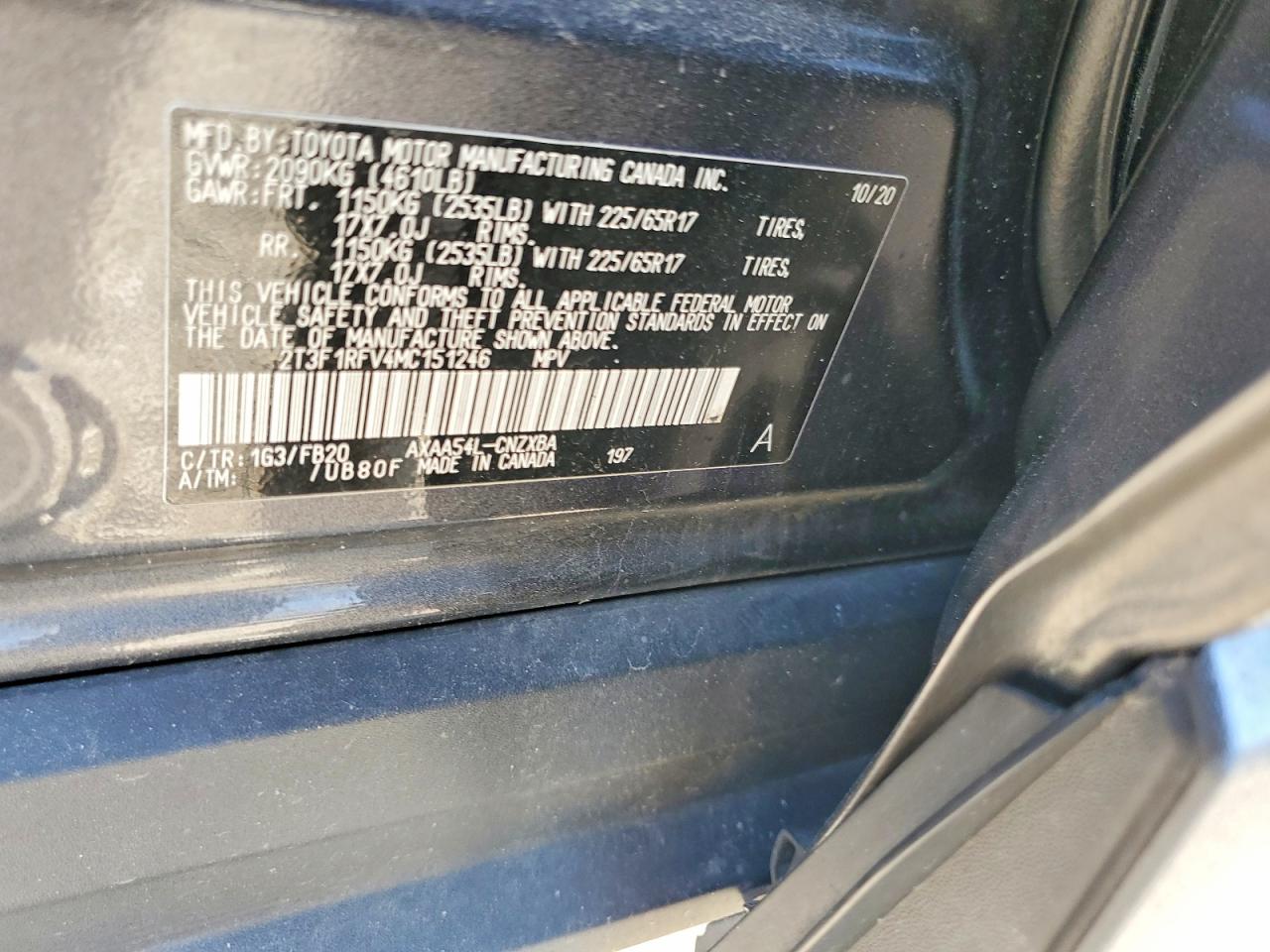 2021 TOYOTA RAV4 LE photo 25