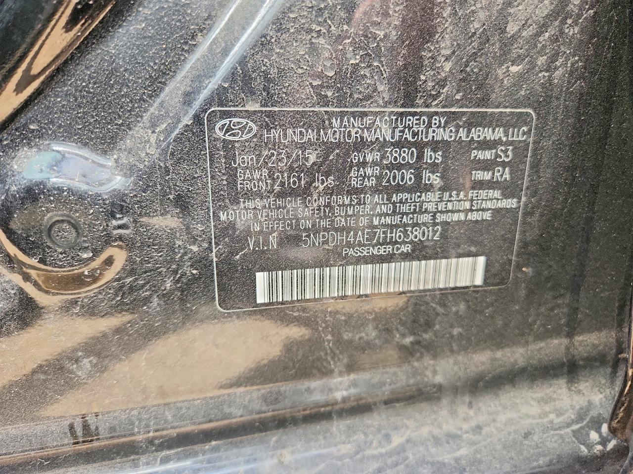 2015 HYUNDAI ELANTRA SE photo 23