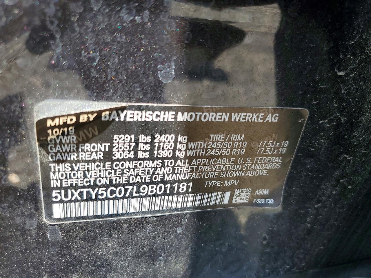 2020 BMW X3 XDRIVE30I photo 12