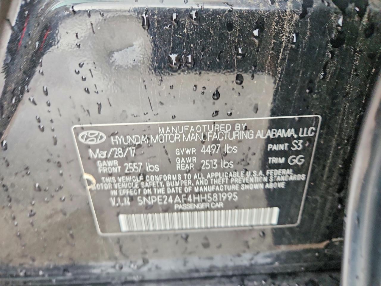 2017 HYUNDAI SONATA SE photo 23