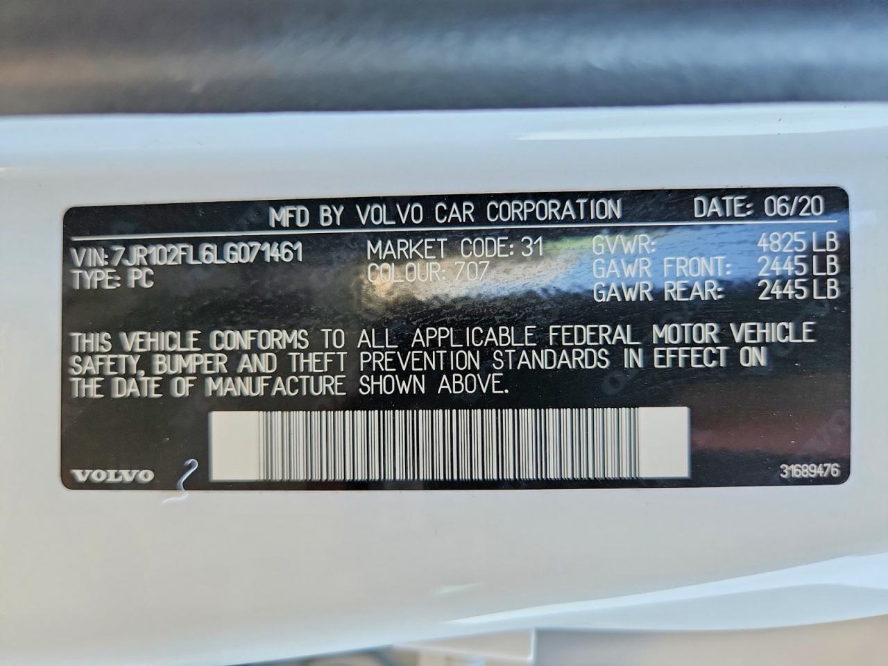 2020 VOLVO S60 T5 INSCRIPTION photo 23