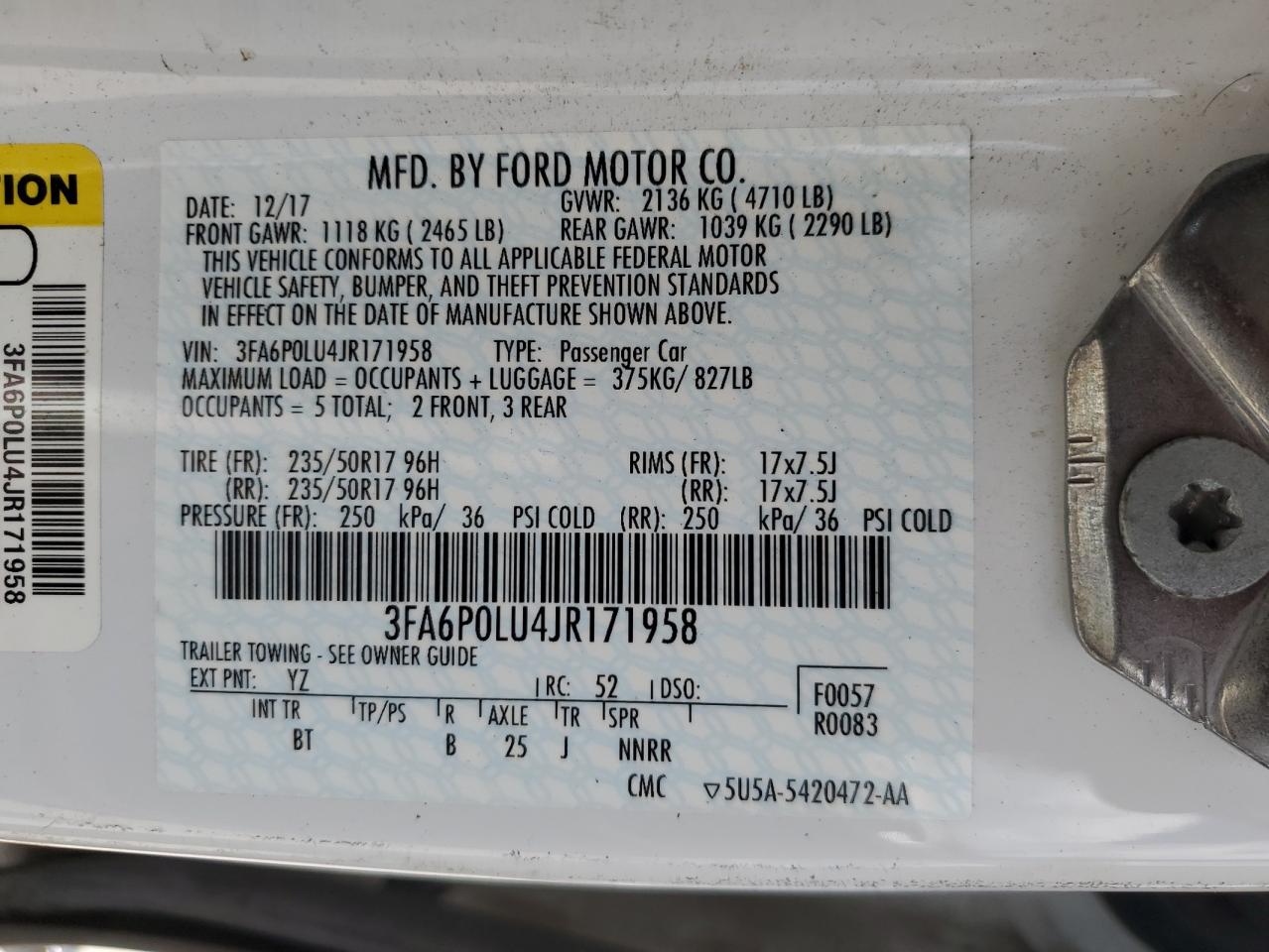 2018 FORD FUSION SE HYBRID photo 23