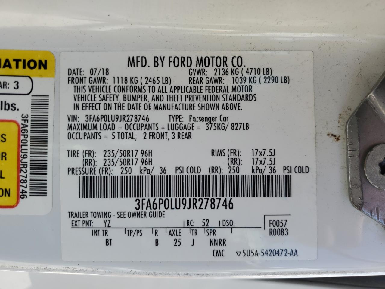 2018 FORD FUSION SE HYBRID photo 23