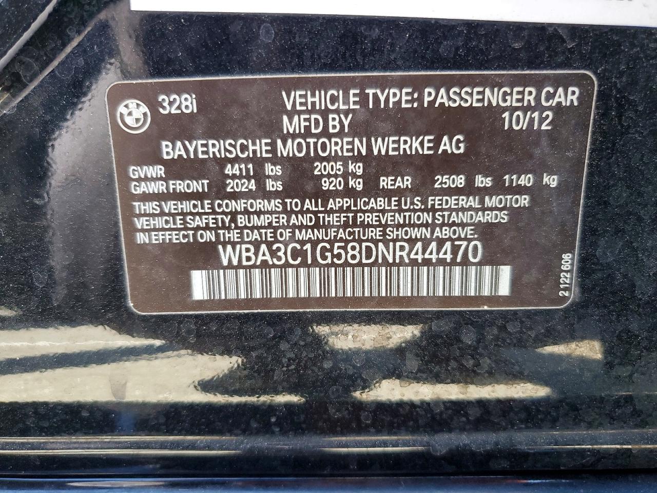 2013 BMW 328 I SULEV photo 23