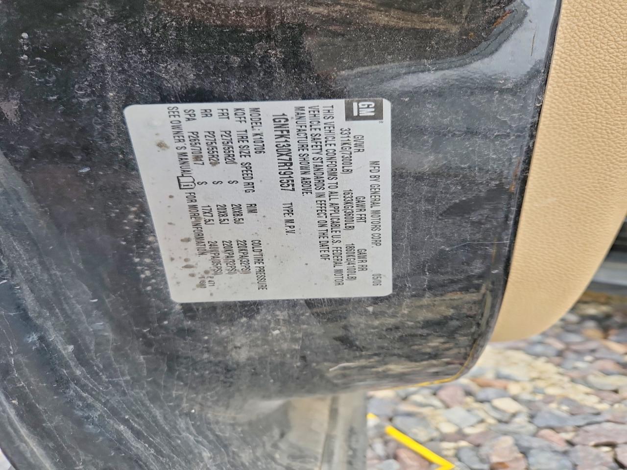 2007 CHEVROLET TAHOE K1500 photo 34