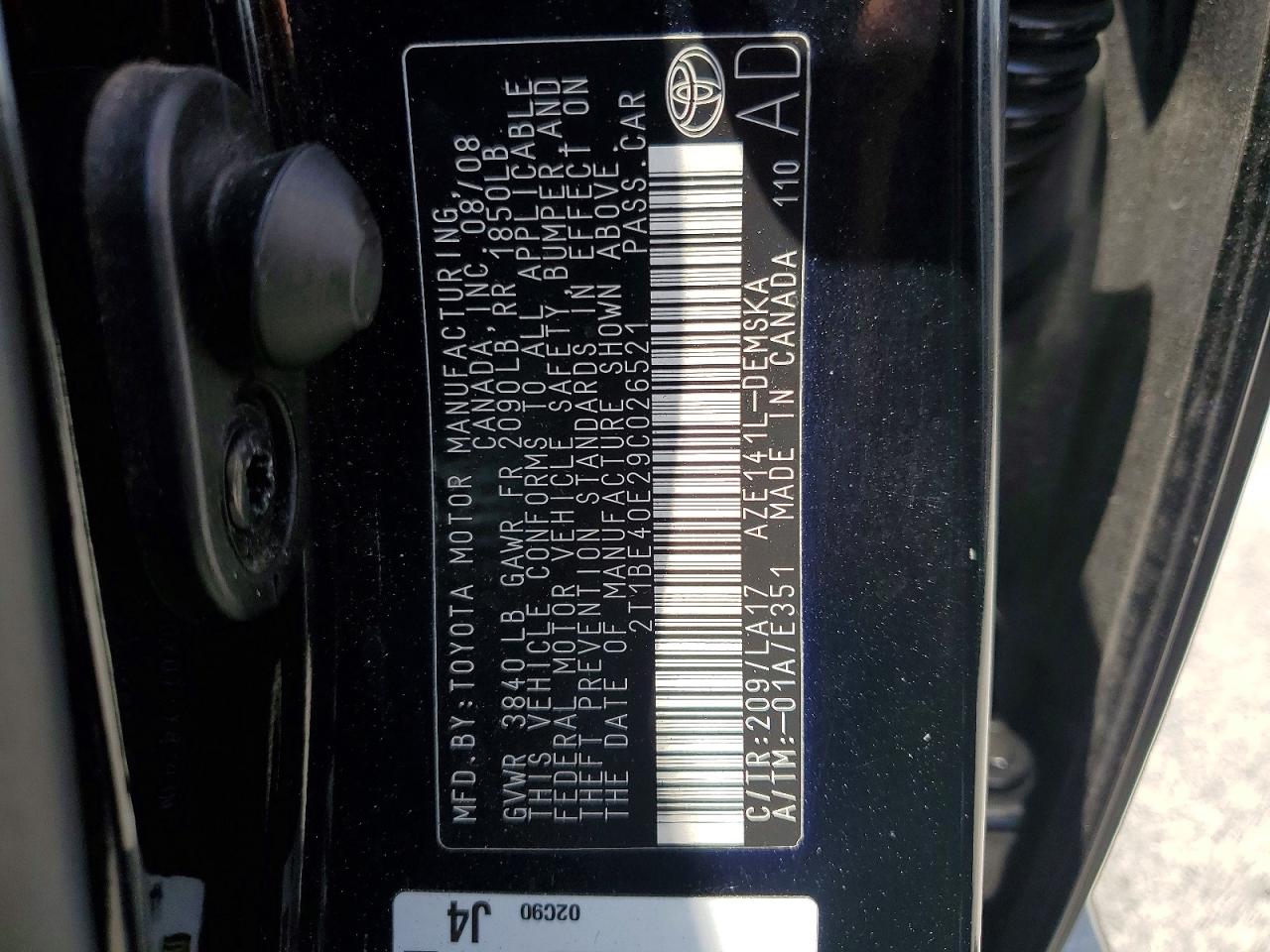 2009 TOYOTA COROLLA XRS photo 23