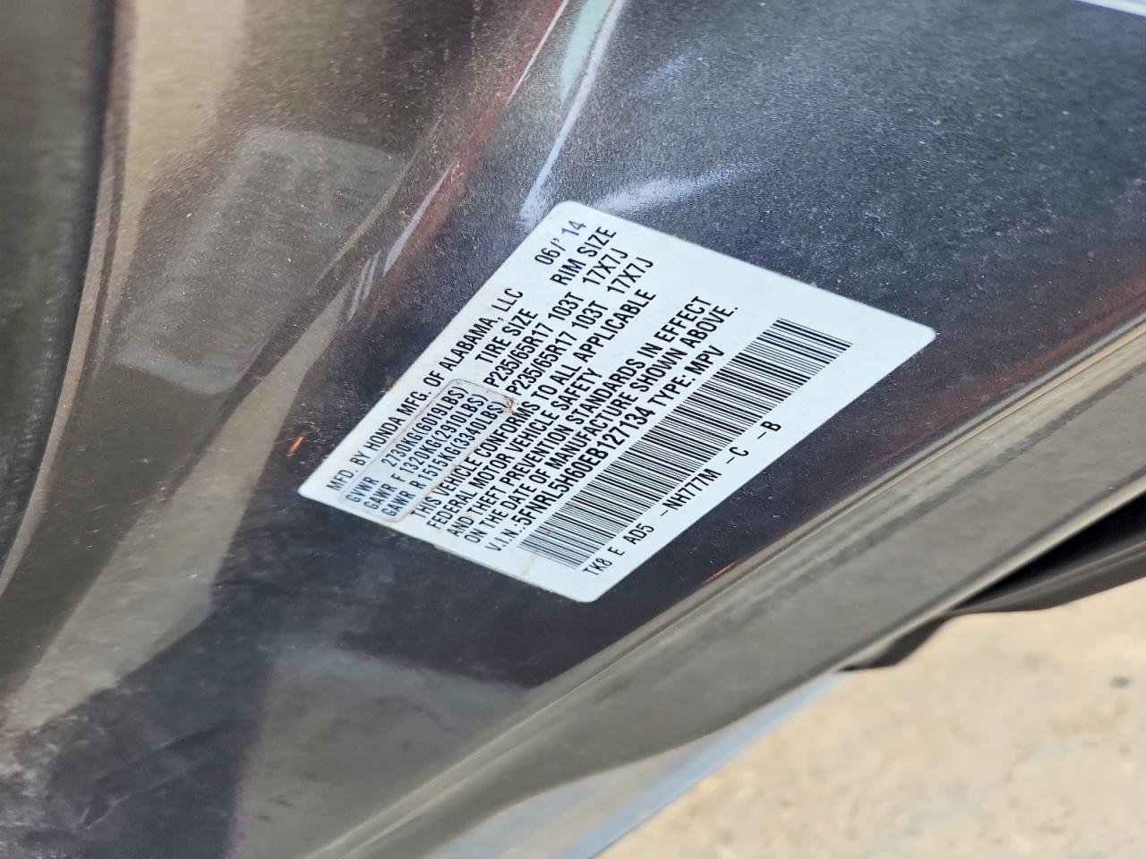 2014 HONDA ODYSSEY EXL photo 40
