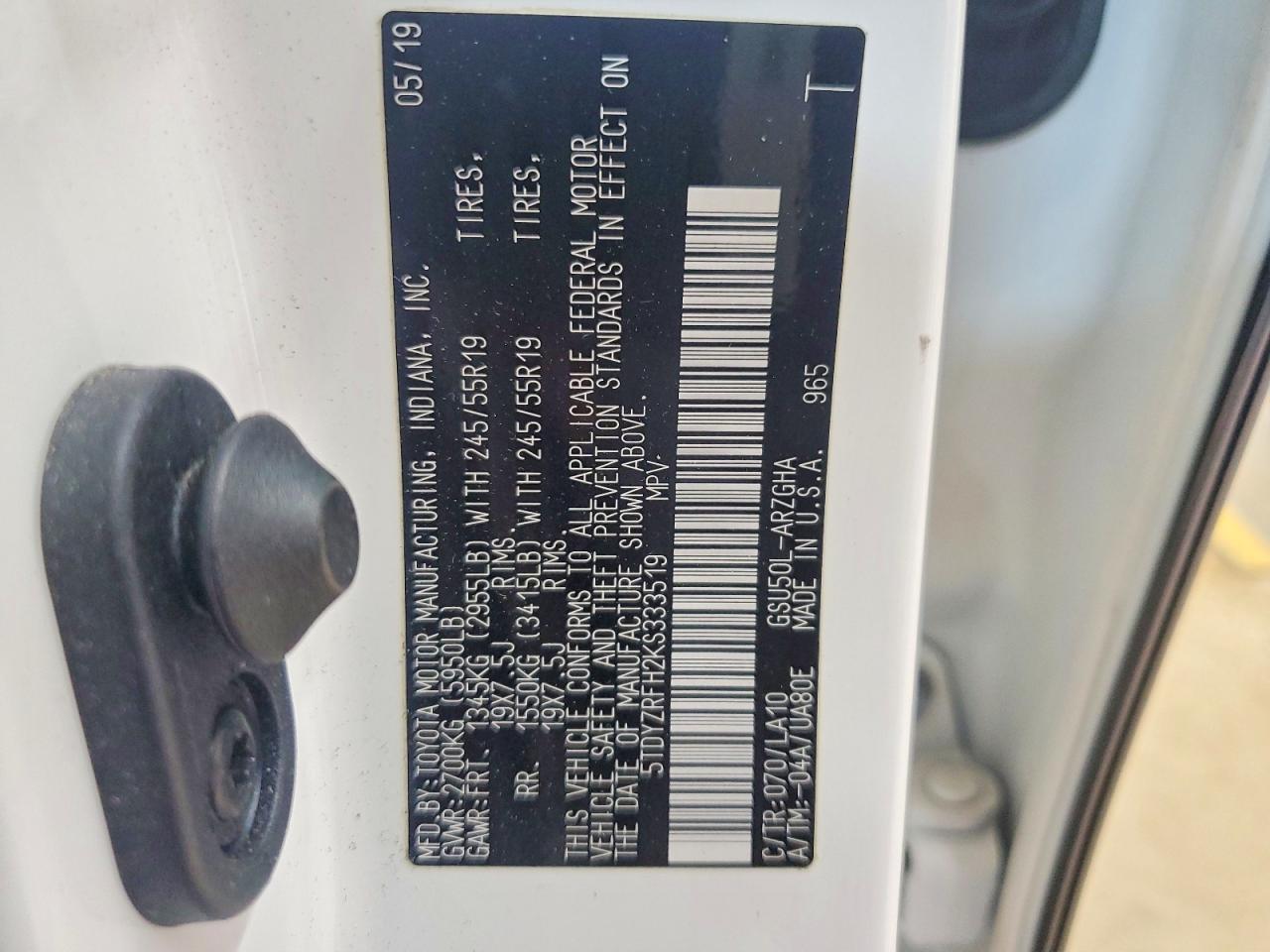2019 TOYOTA HIGHLANDER LIMITED PLATINUM photo 25