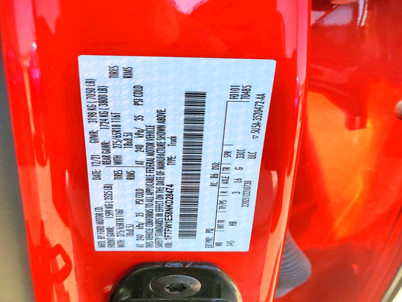 2022 FORD F150 SUPERCREW photo 23
