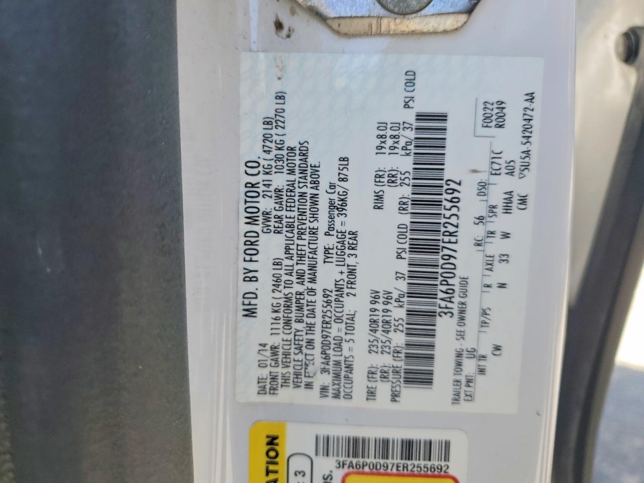 2014 FORD FUSION TITANIUM photo 23