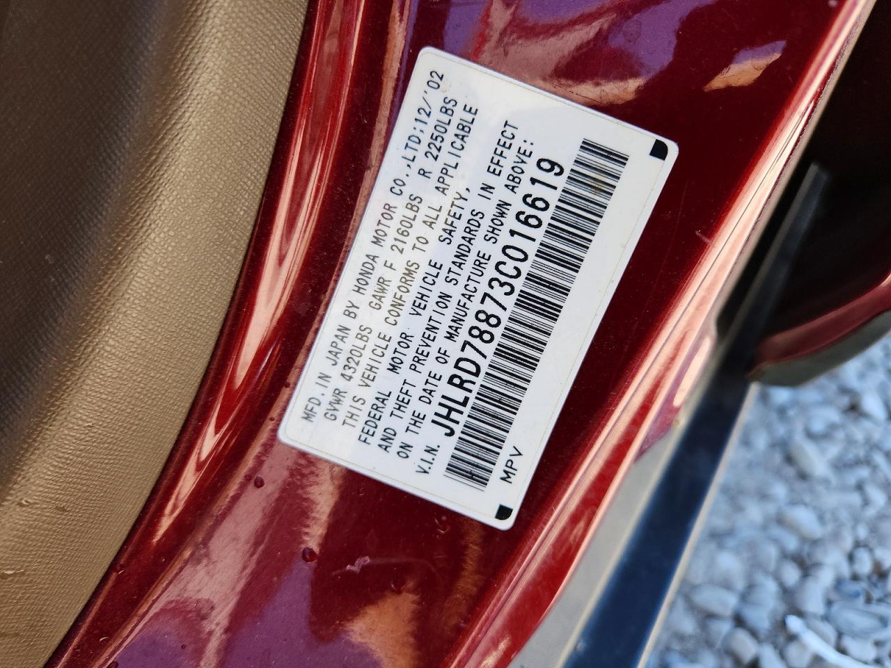 2003 HONDA CR-V EX photo 25