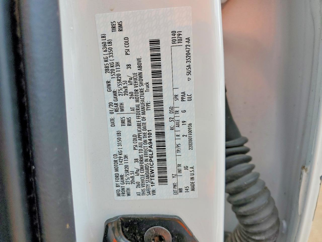 2020 FORD F150 SUPERCREW photo 23