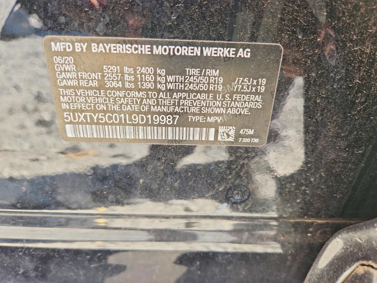 2020 BMW X3 XDRIVE30I photo 34