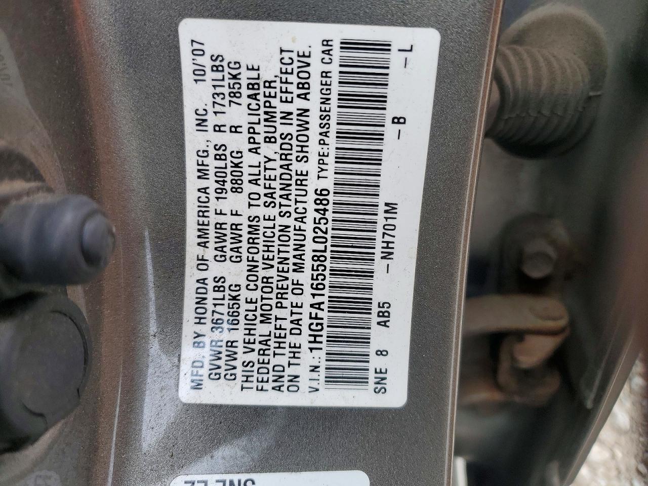 2008 HONDA CIVIC LX photo 23