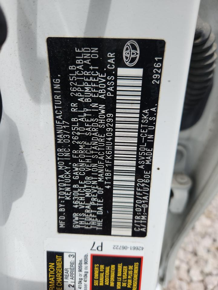 2017 TOYOTA CAMRY SE photo 34