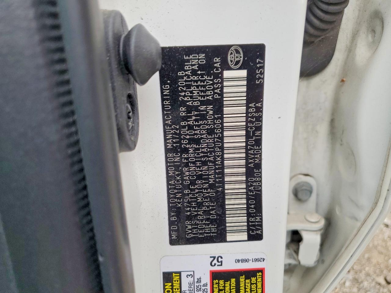 2023 TOYOTA CAMRY SE photo 12