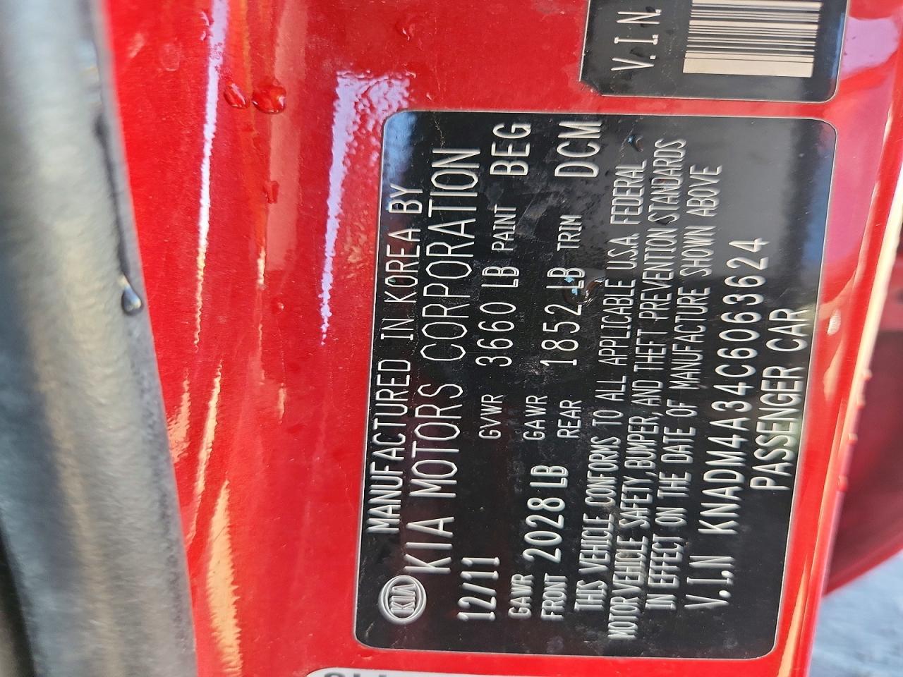 2012 KIA RIO LX photo 23