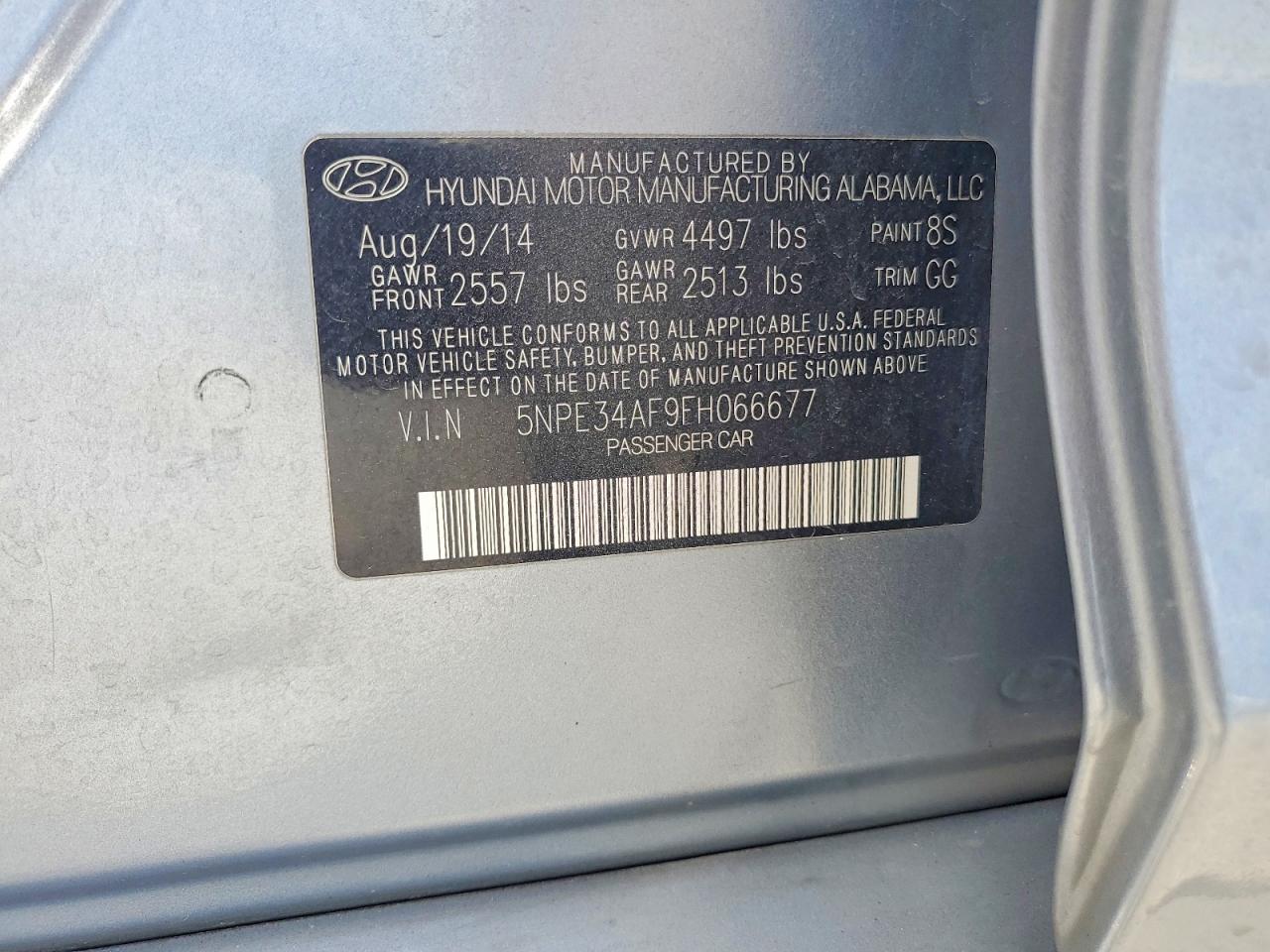 2015 HYUNDAI SONATA LIMITED photo 13