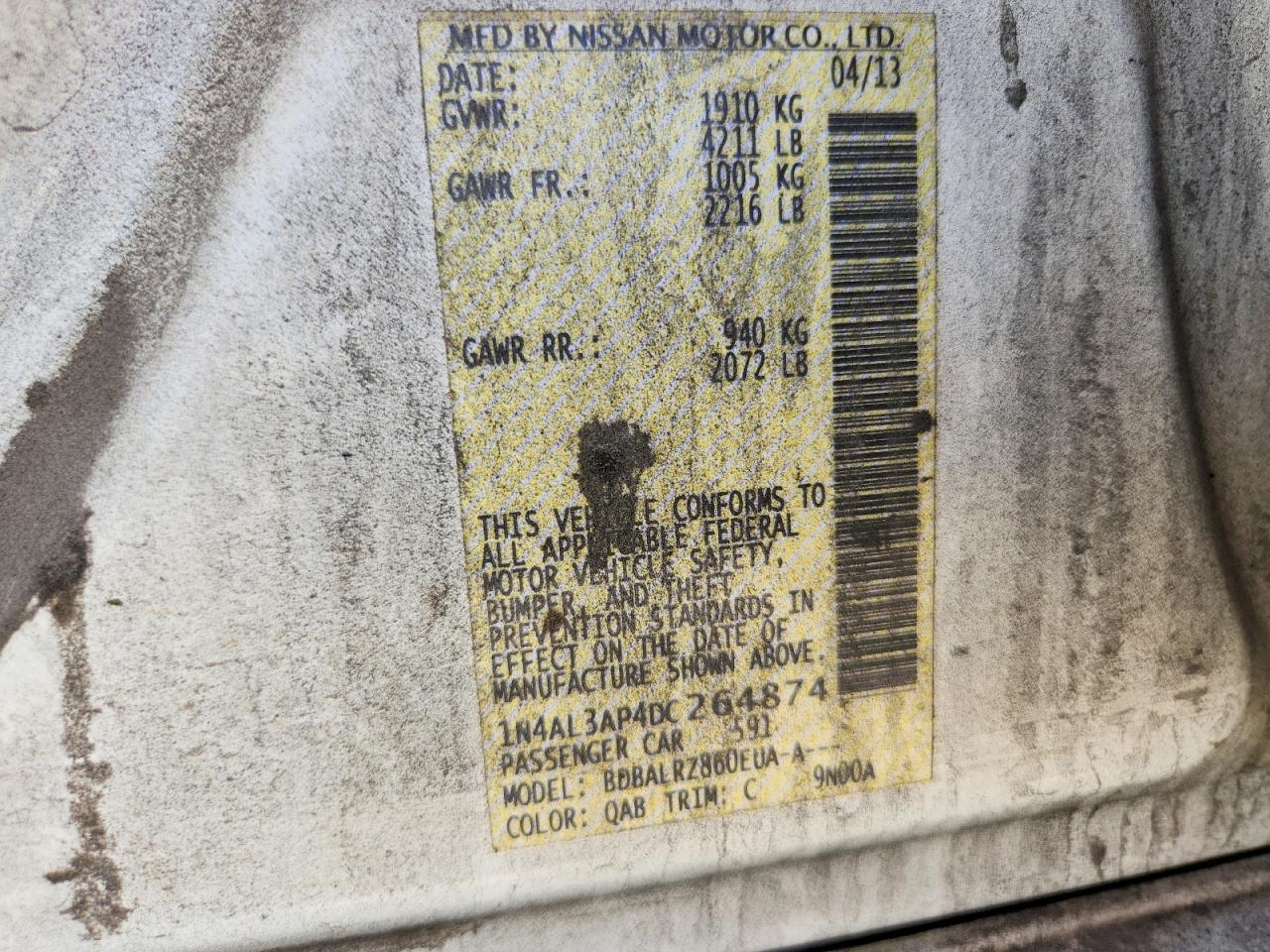2013 NISSAN ALTIMA 2.5 photo 23