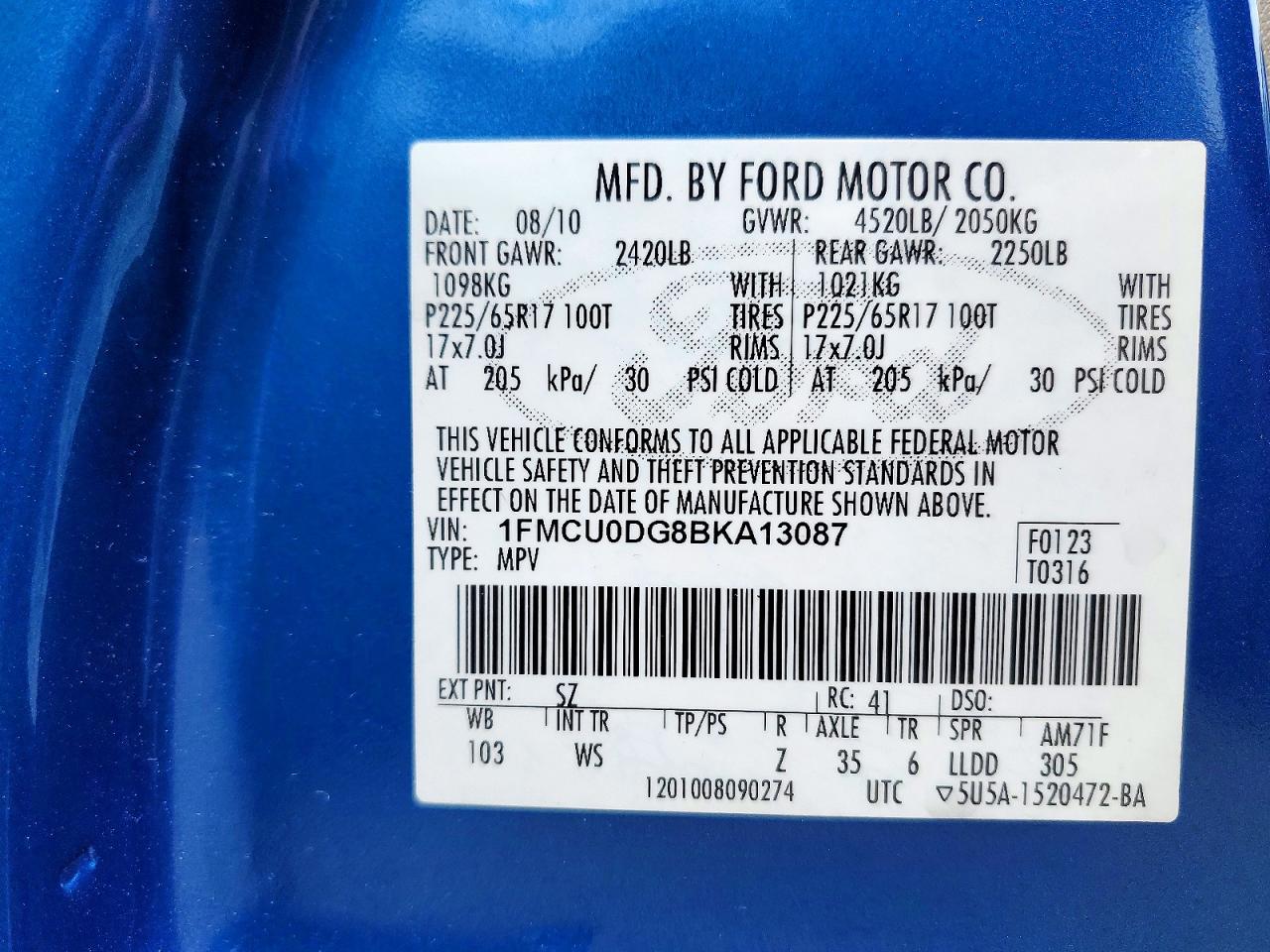 2011 FORD ESCAPE XLT photo 34