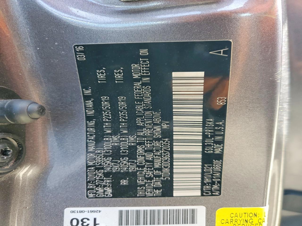 2016 TOYOTA SIENNA SE photo 13