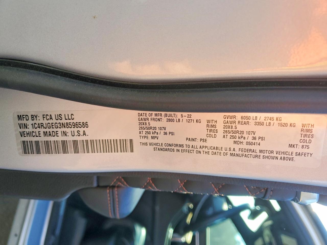 2022 JEEP GRAND CHEROKEE SUMMIT photo 13