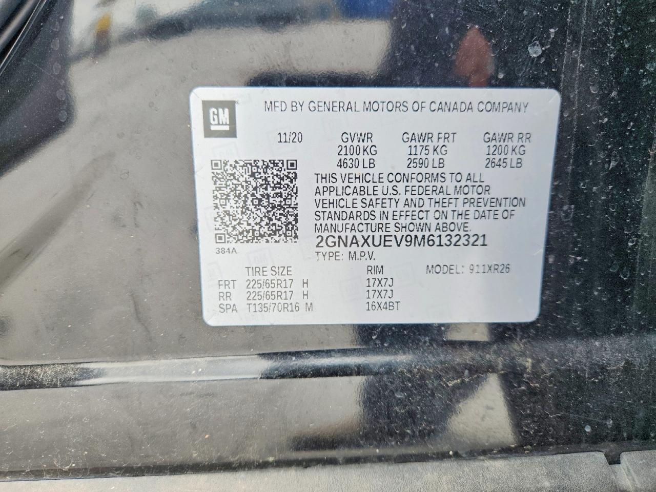2021 CHEVROLET EQUINOX LT photo 37