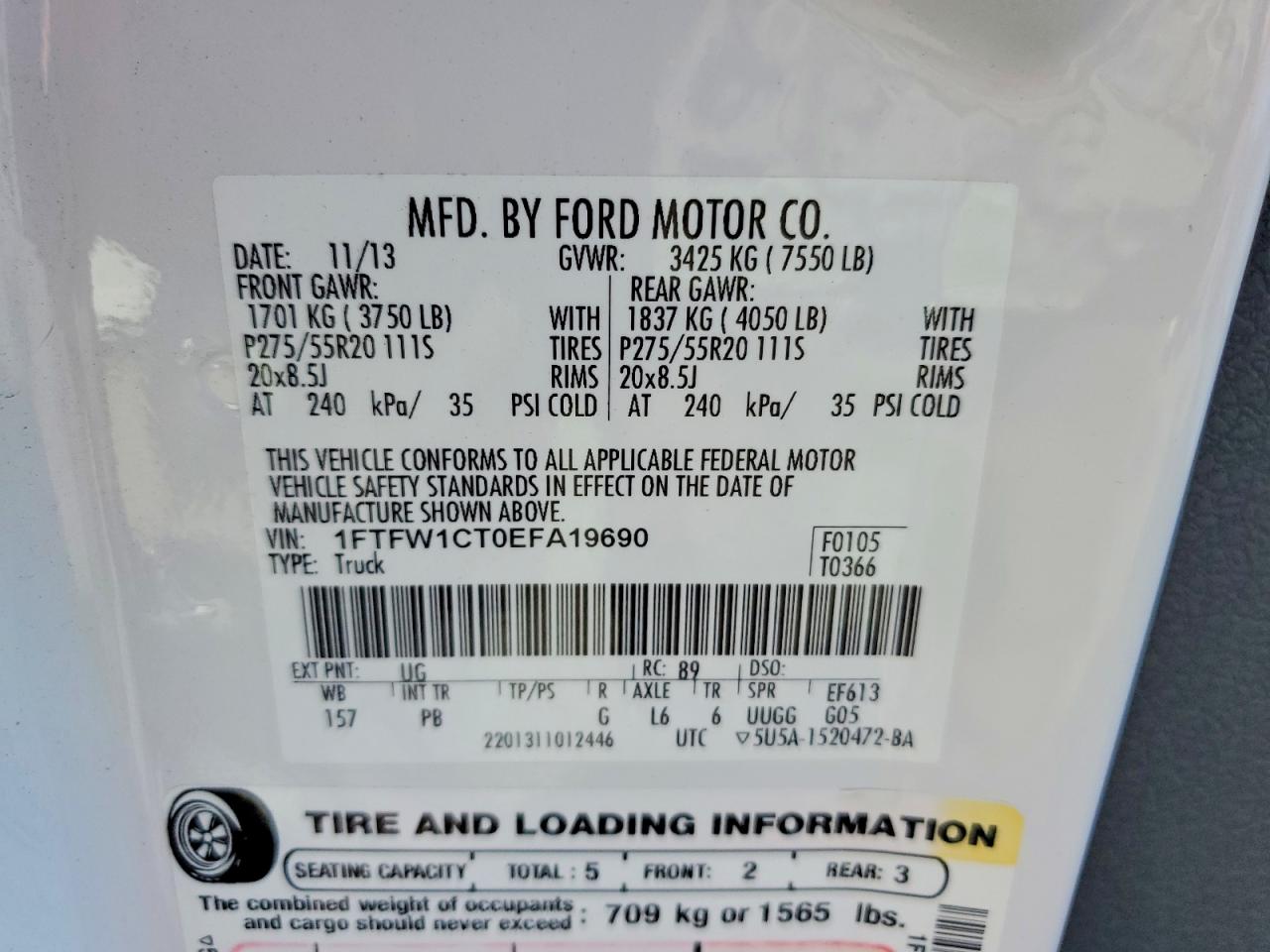 2014 FORD F150 SUPERCREW photo 23