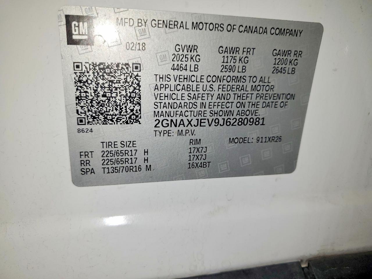 2018 CHEVROLET EQUINOX LT photo 27