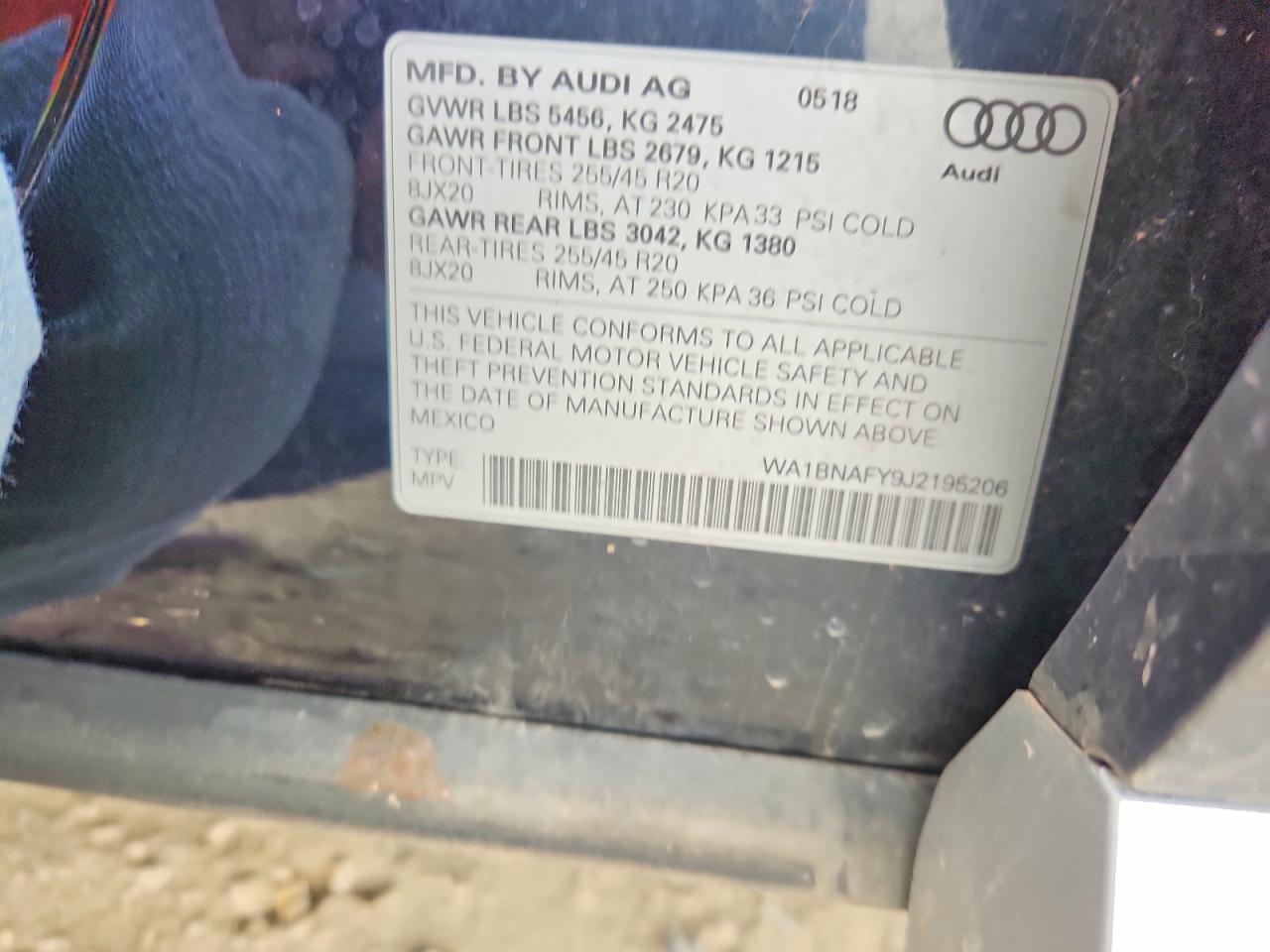 2018 AUDI Q5 PREMIUM PLUS photo 13