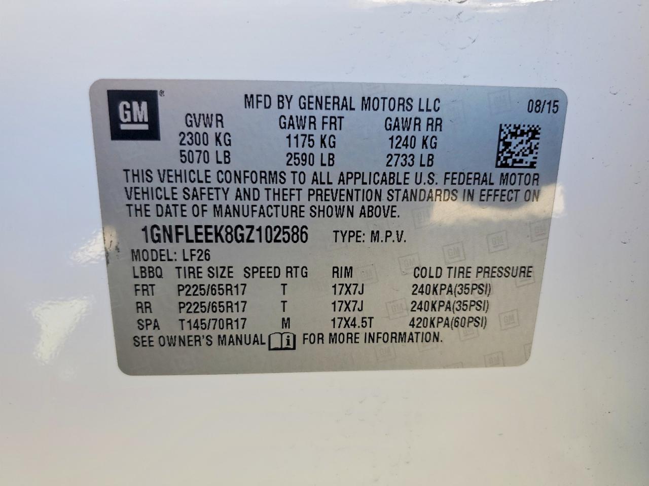 2016 CHEVROLET EQUINOX LS photo 40