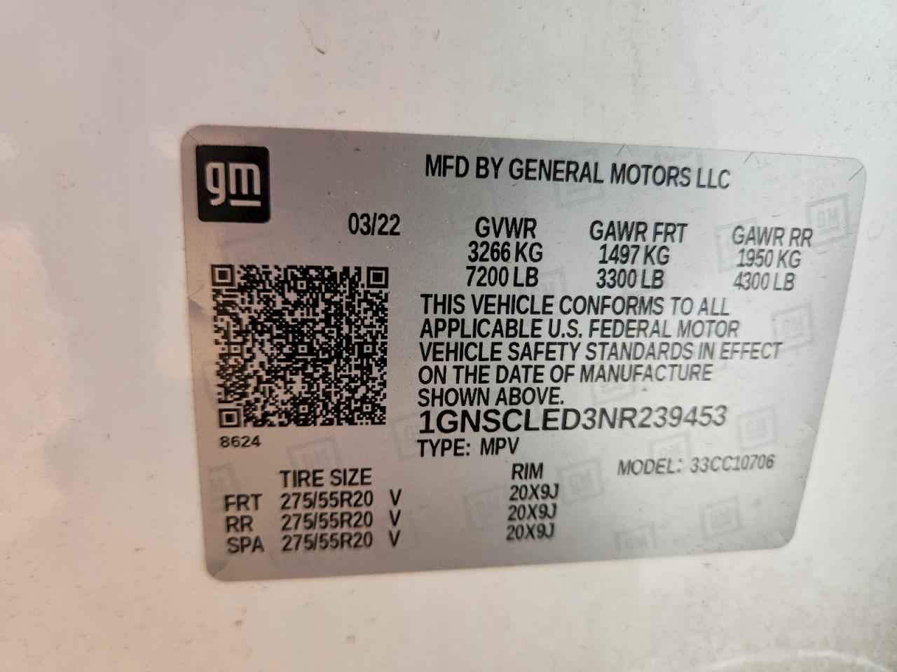 2022 CHEVROLET TAHOE C1500 photo 37